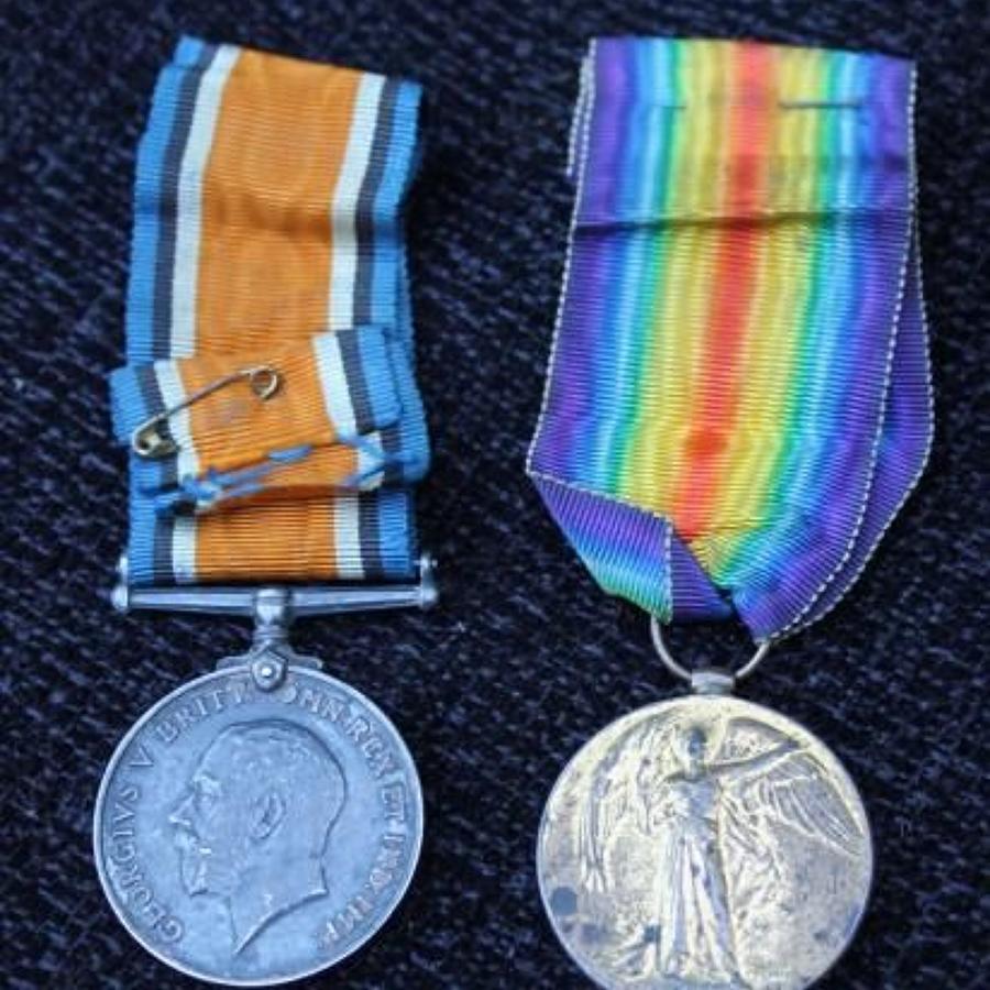 Northumberland Fusiliers Medal Pair