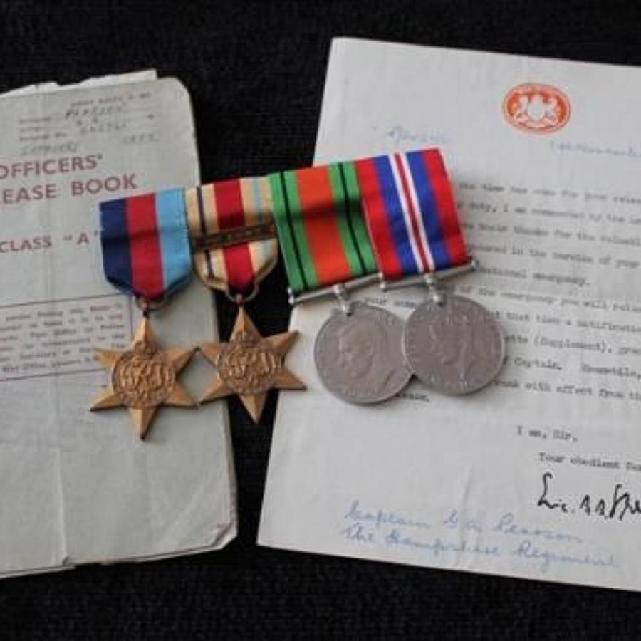 Hampshire Regiment Officers Medals