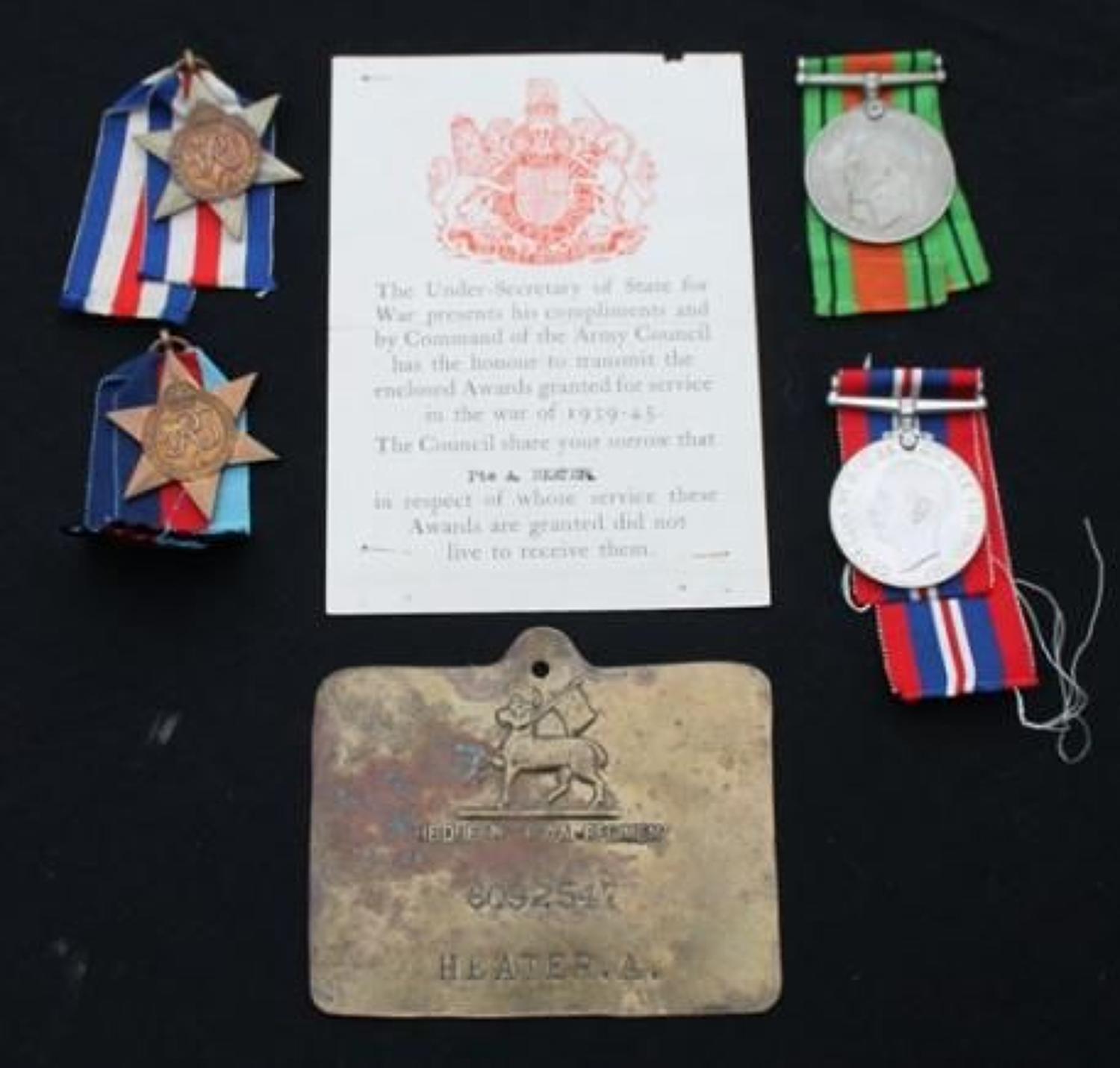 WW2 Queens Regiment Casualty Group