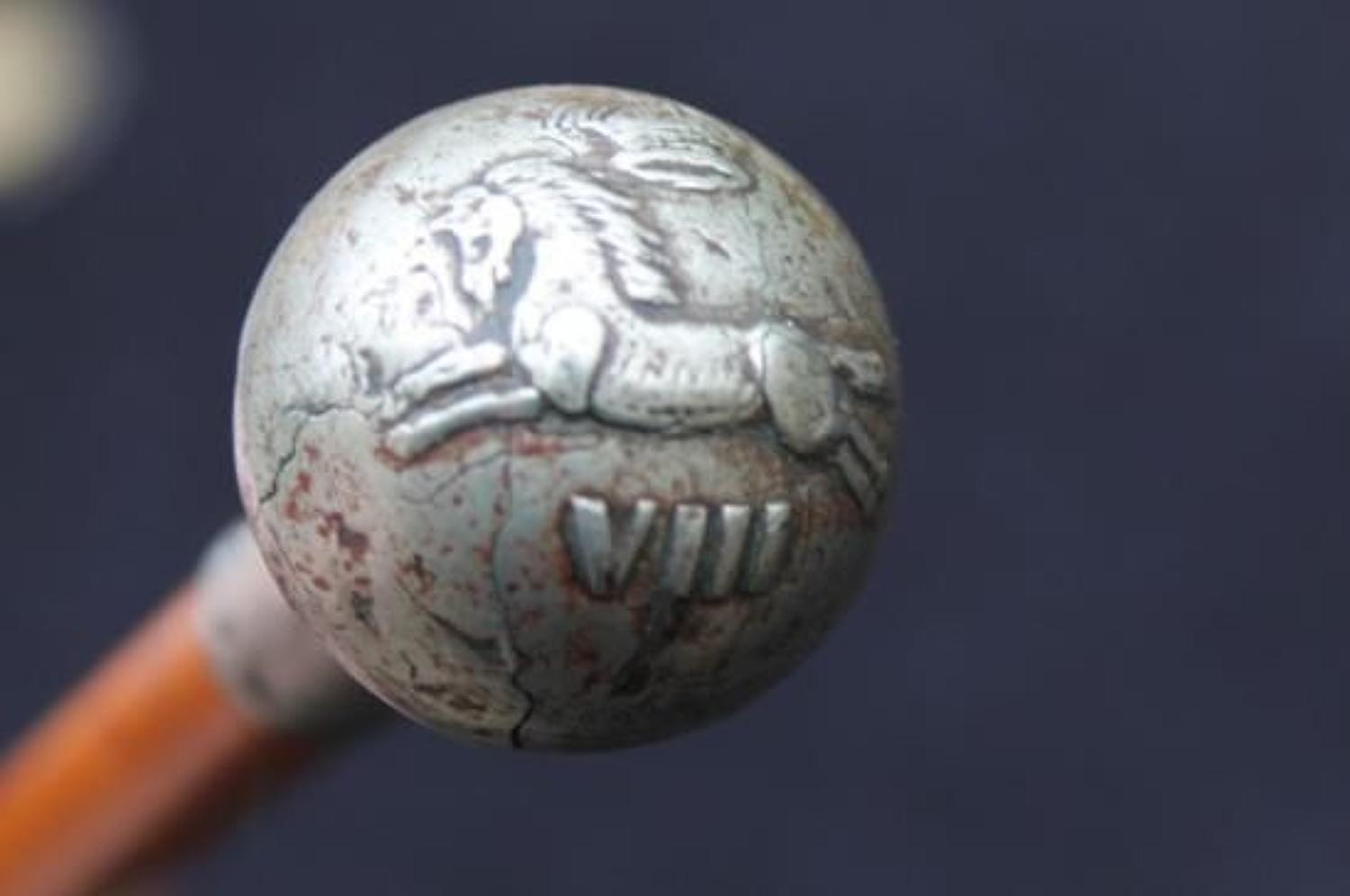 VIII Kings Liverpool Regiment Swagger Stick