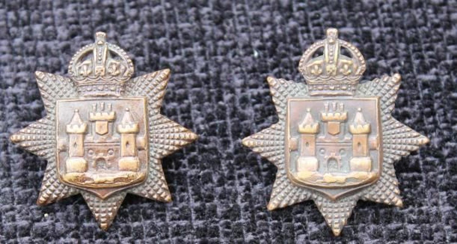 East Sussex Regiment Bronze Collars