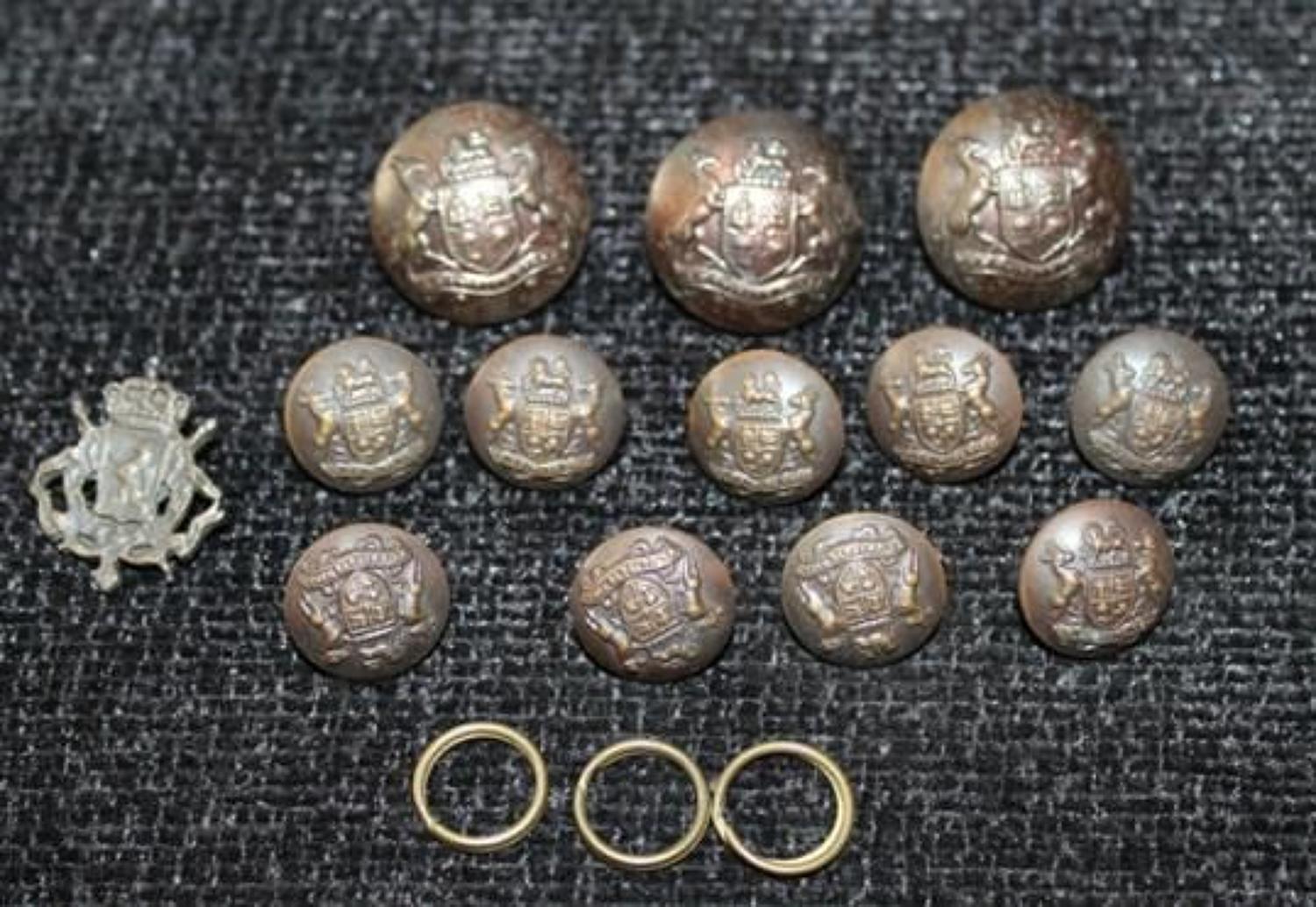 South African Defence Force Officers Buttons