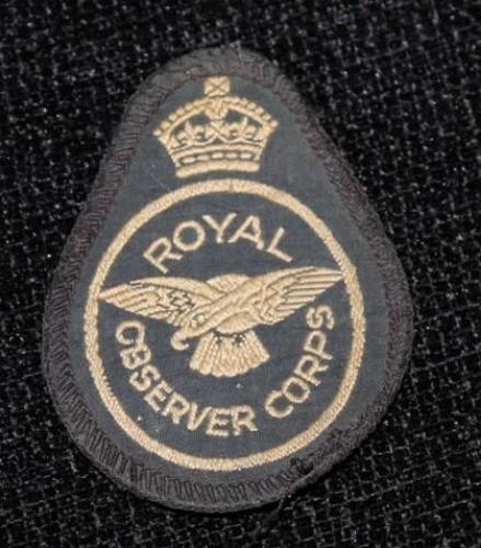Royal Observer Corps Cloth Badge