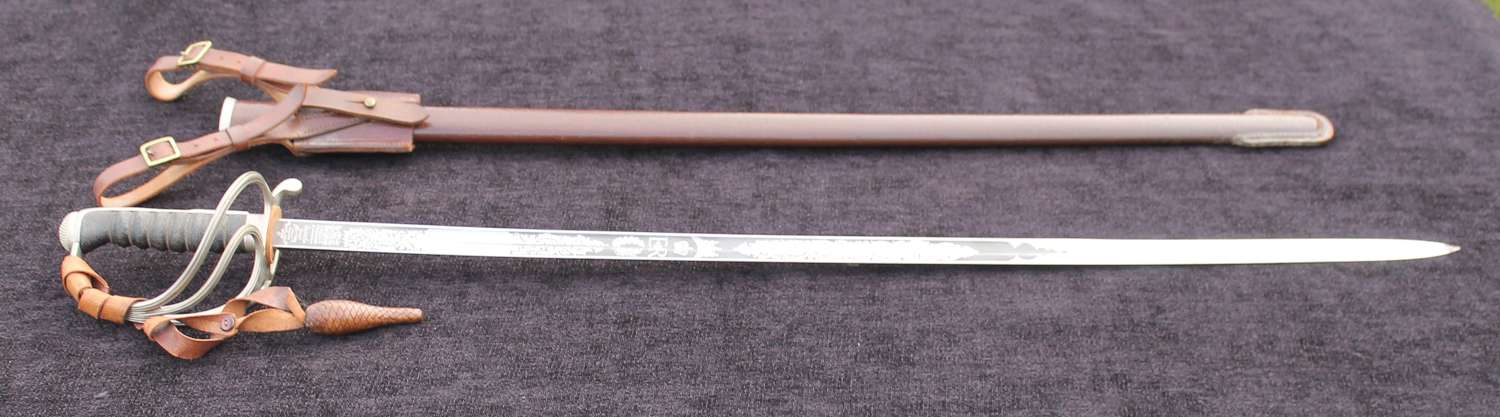 Elizabeth II RASC Officers Sword