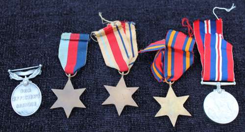 Burma Star Territorial Medal Group