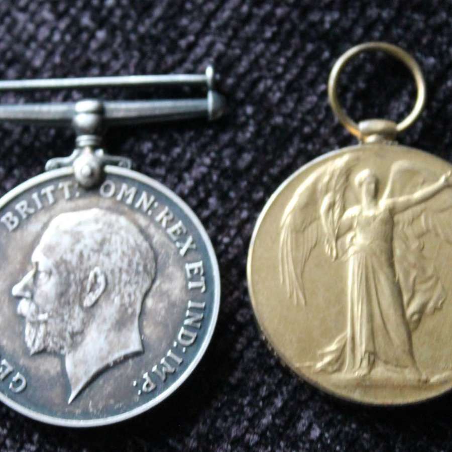 WW1 Medal Pair RA