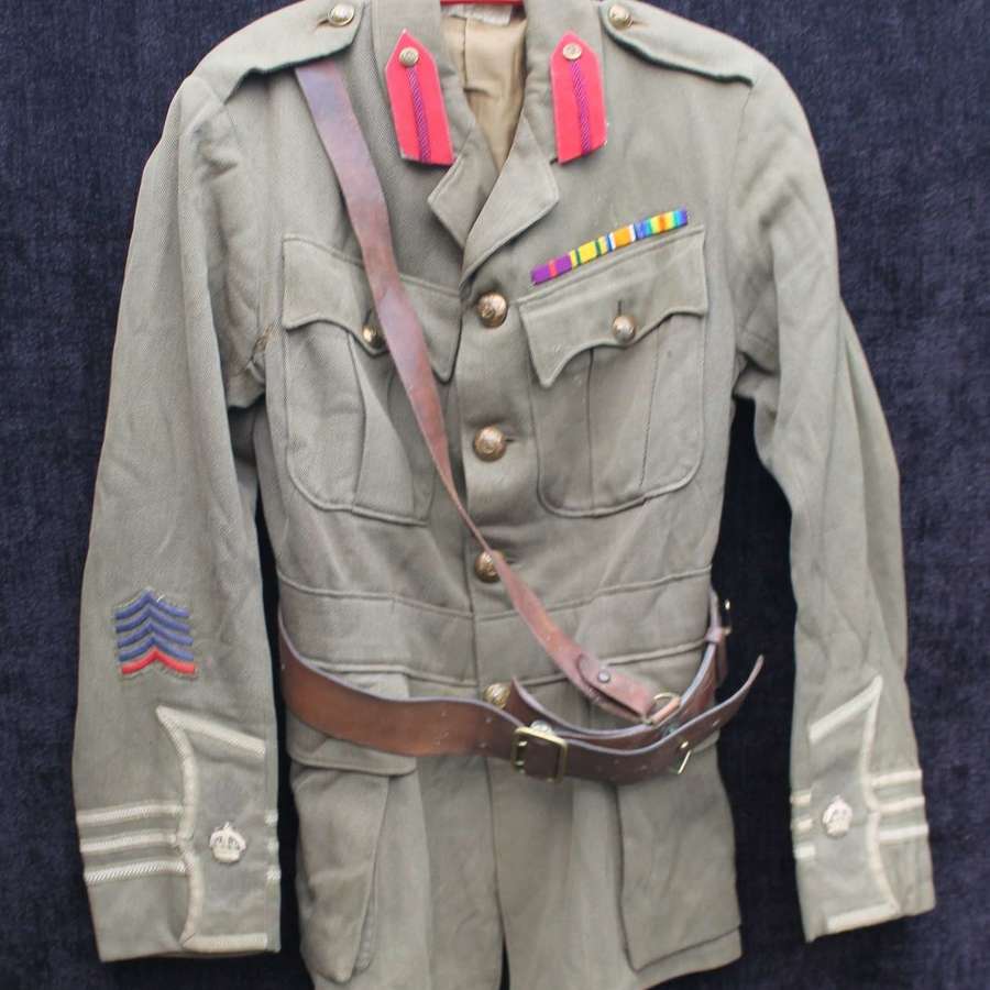 Attributed WW1 Devonshire Regiment Officers Cuff Rank Tunic