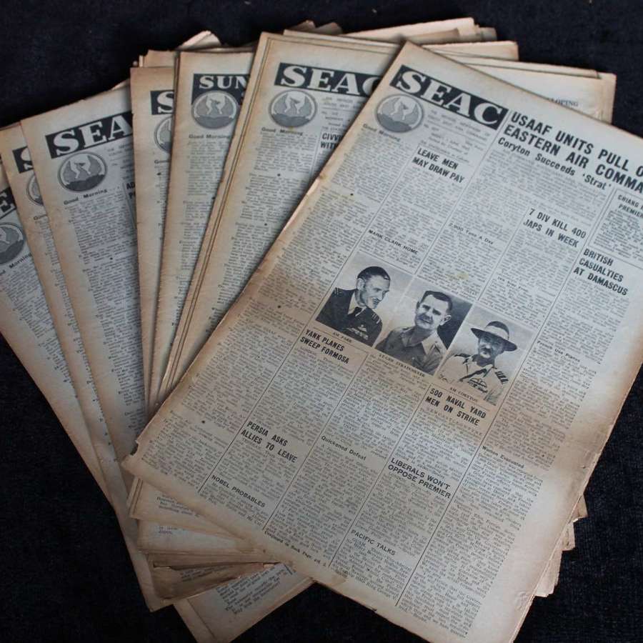 A Large Quantity Of SEAC Newspaper 1944/45