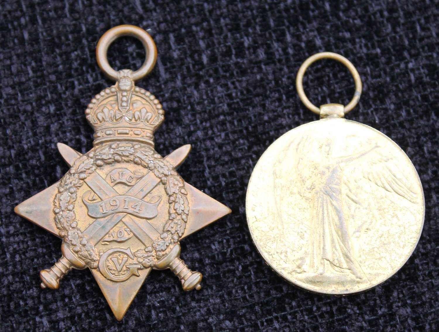 1914 Star And Victoru Medal Pair. Underage Casualty