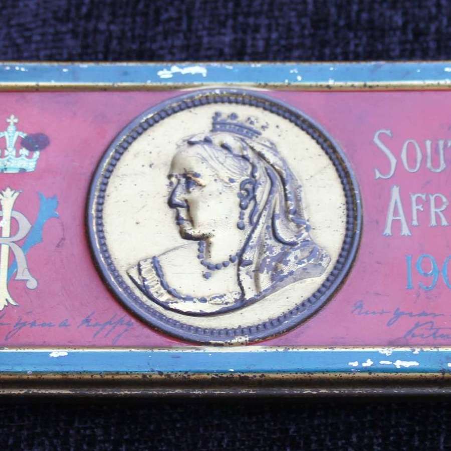 1900 Boer War Queen Victoria Gift Tin With Contents