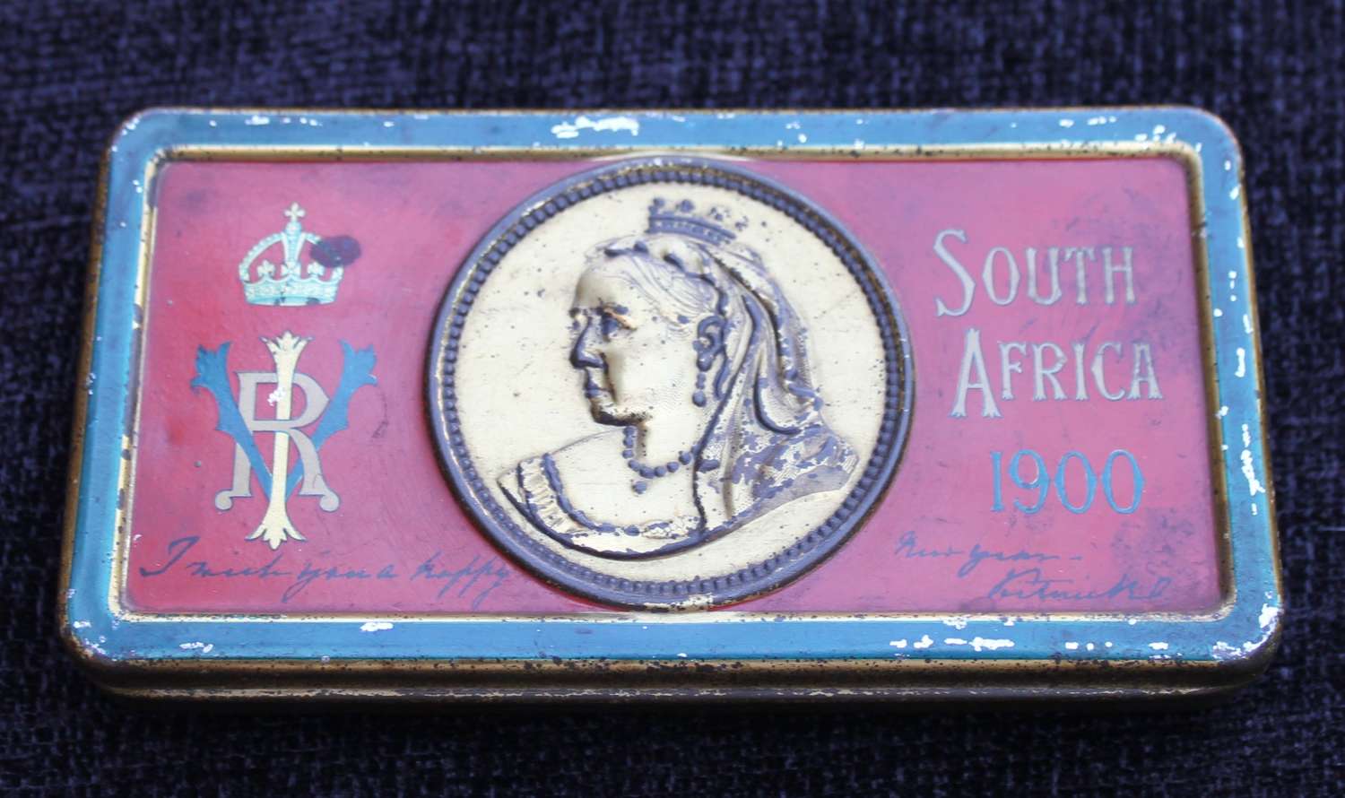 1900 Boer War Queen Victoria Gift Tin With Contents
