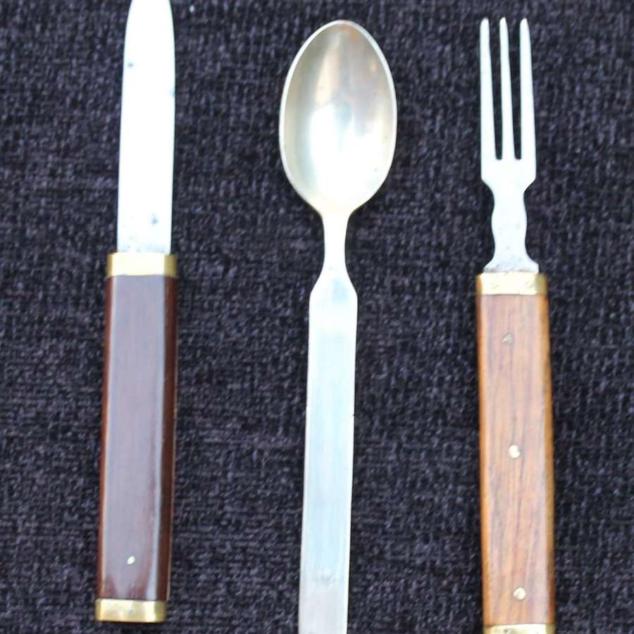 Officers Campaign Knife, Fork&Spoon Set