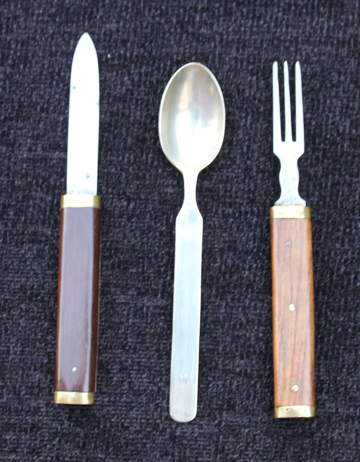 Officers Campaign Knife, Fork&Spoon Set