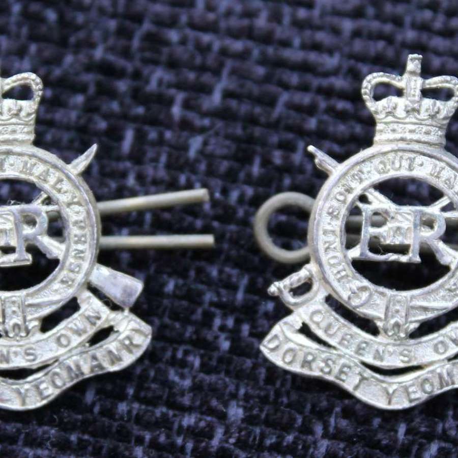 Queen's Own Dorset Yeomanry Collars.