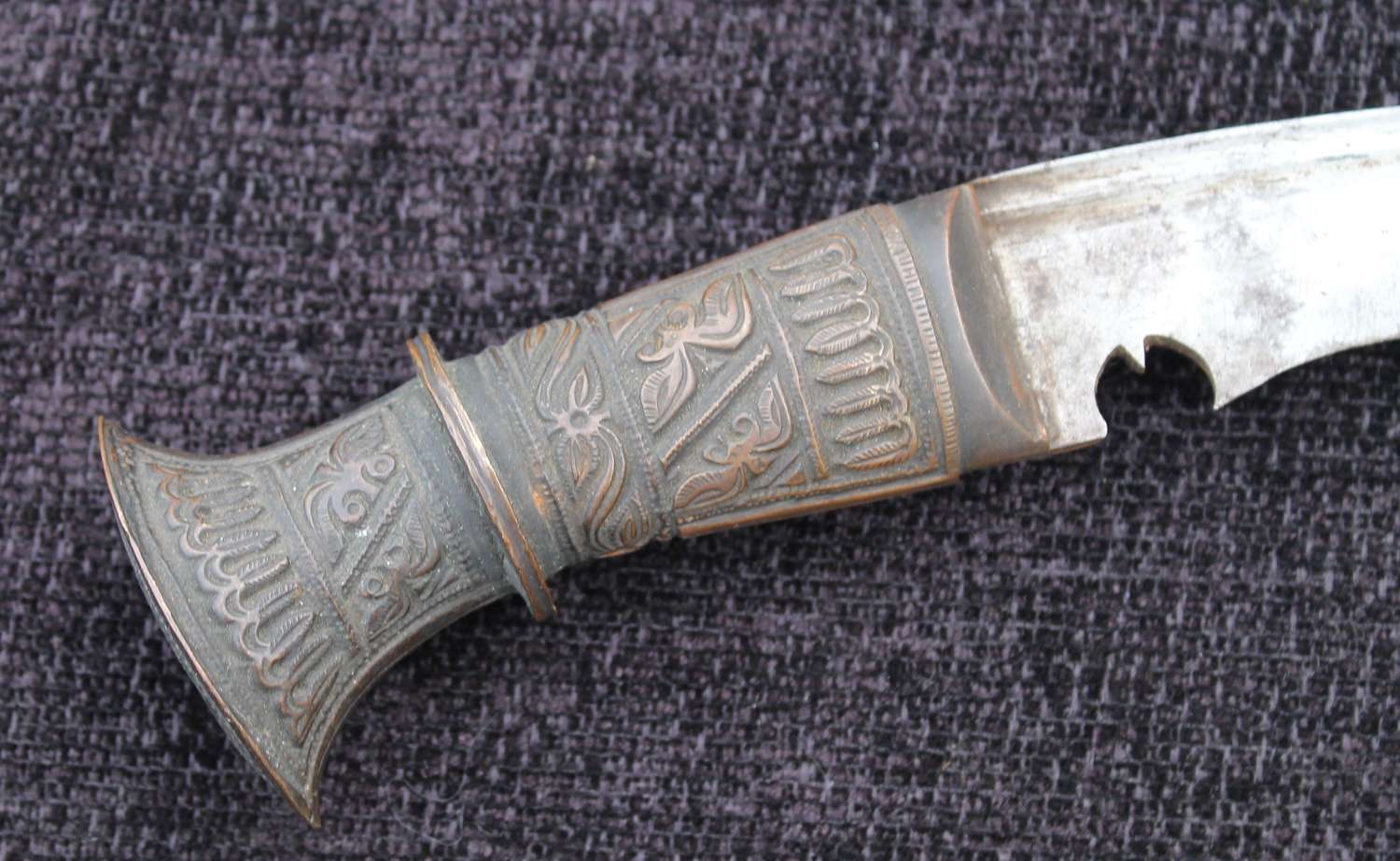 Antique Metal Handled Kukri.