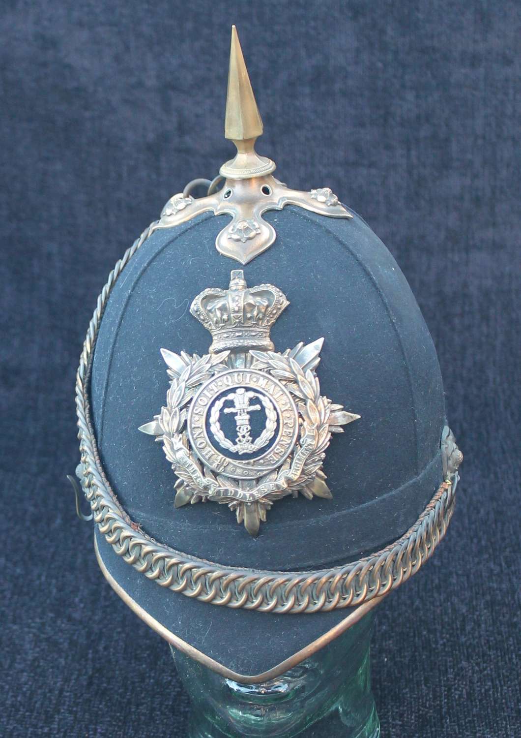 Middlesex Regiment Officers Home Service Helmet