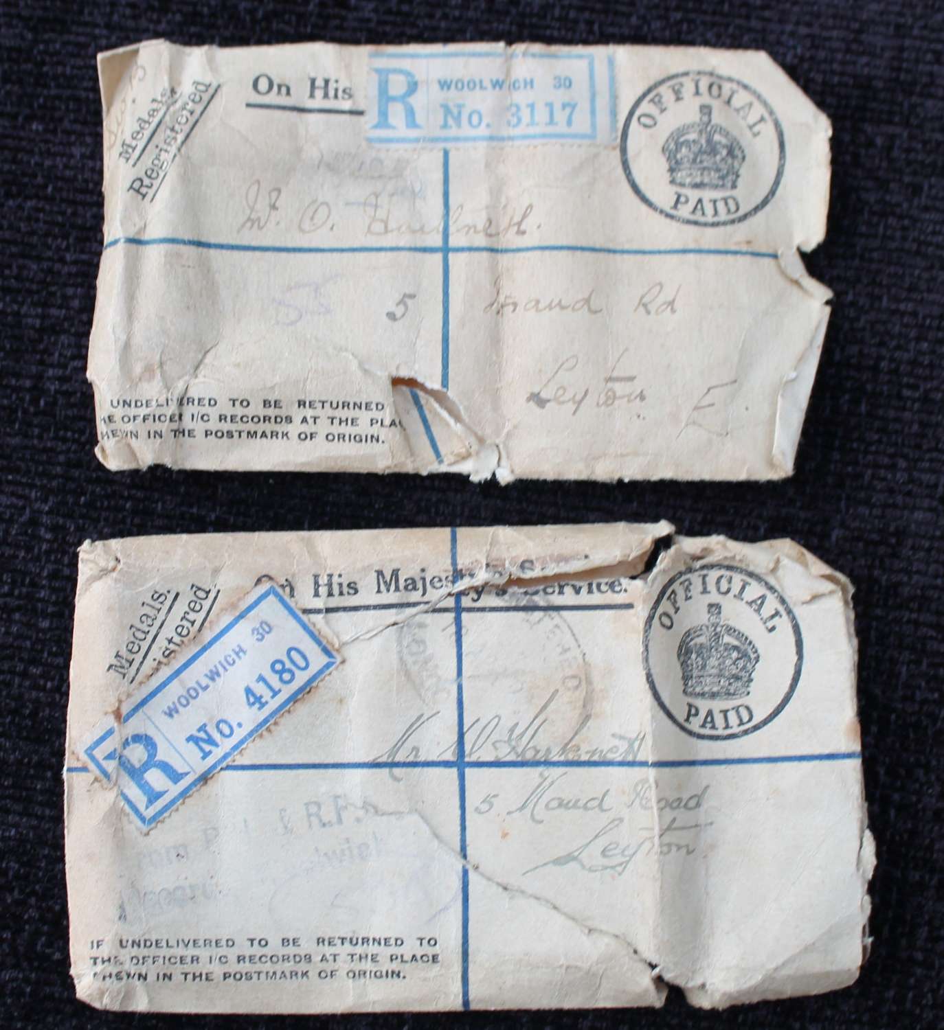 Untouched Boxed WW1 Pair and Silver War Badge