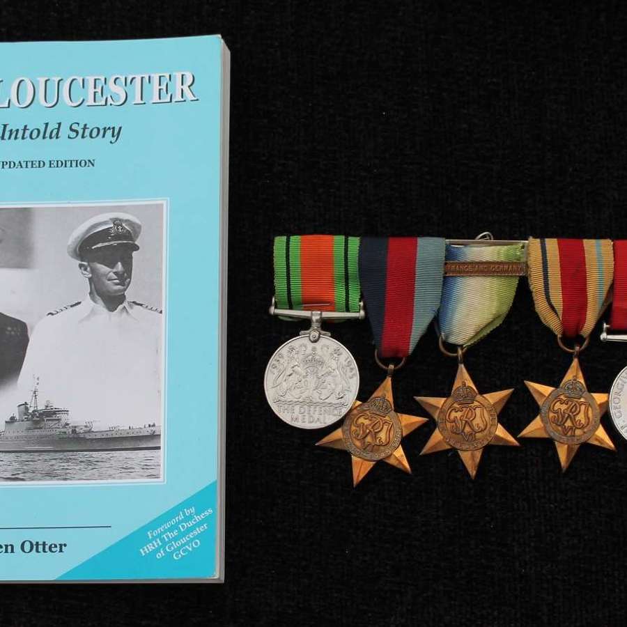HMS Gloucester POW Medal Group