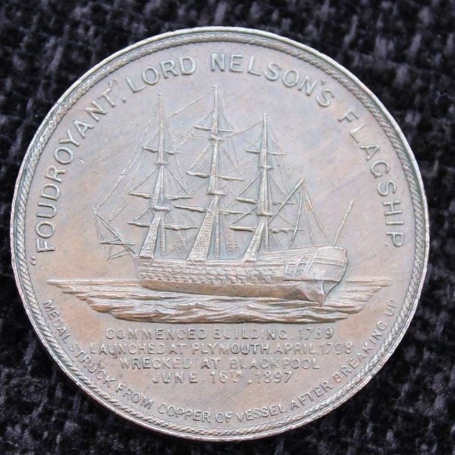 1897 HMS Foudroyant Bronze Medal
