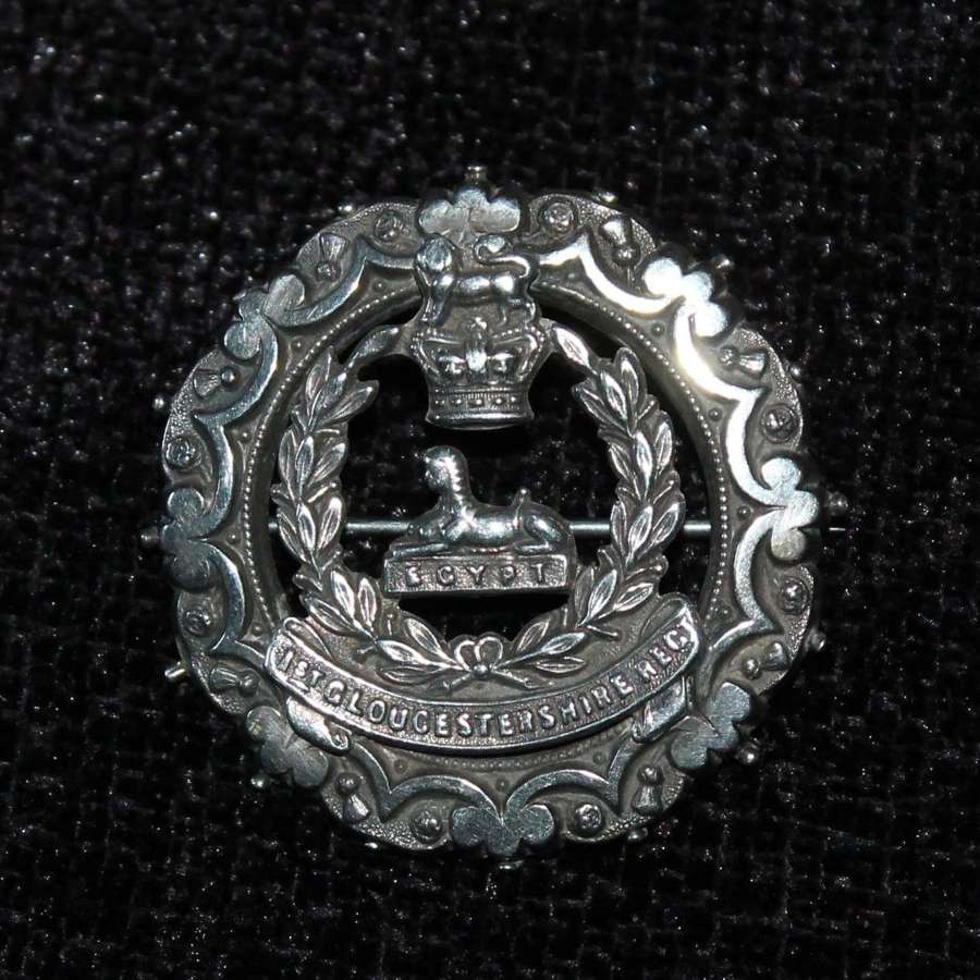 Victorian Gloucestershire Regiment Silver Badge