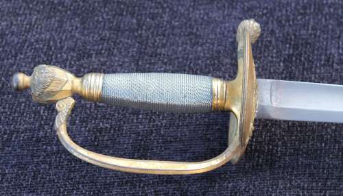 Blue and Gilt 1796 Infantry Officers Sword