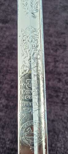 Attributed 3rd Hussars 1912 Pattern Cavalry Officers Sword