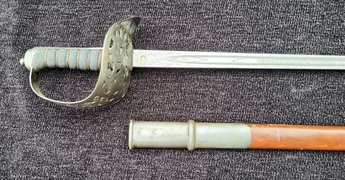 1895 Pattern Infantry Officers Sword By Mole