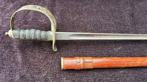 1897 Pattern Infantry Officers Sword By Fenton