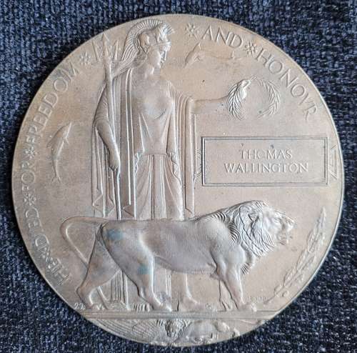 Great War Death Plaque (Wallington)