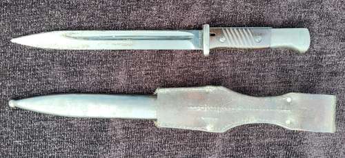 WW2 German K98 Bayonet By Heller
