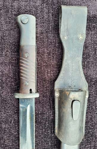 WW2 German K98 Bayonet By Heller