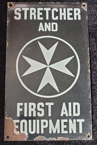 St John's Ambulance Enamel Sign