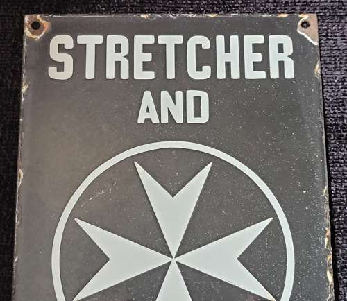 St John's Ambulance Enamel Sign