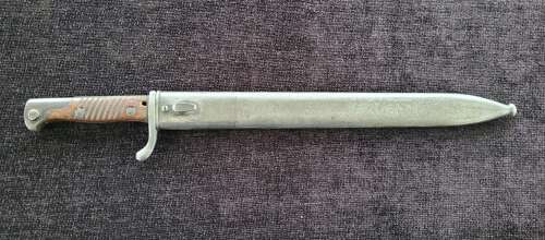 1917 Dated Imperial German Butcher Bayonet