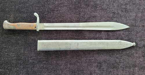 1917 Dated Imperial German Butcher Bayonet