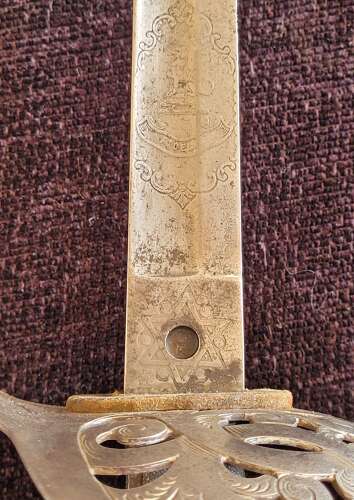 1845/95 Officers Sword Hampshire Regiment Casualty