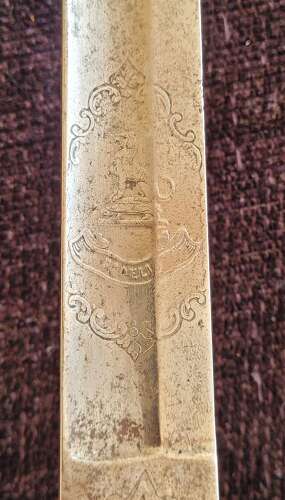 1845/95 Officers Sword Hampshire Regiment Casualty