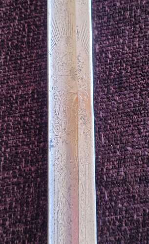1845/95 Officers Sword Hampshire Regiment Casualty