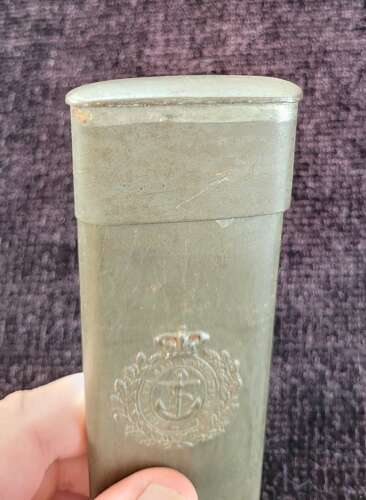 Victorian Royal Navy Officers Document Tin