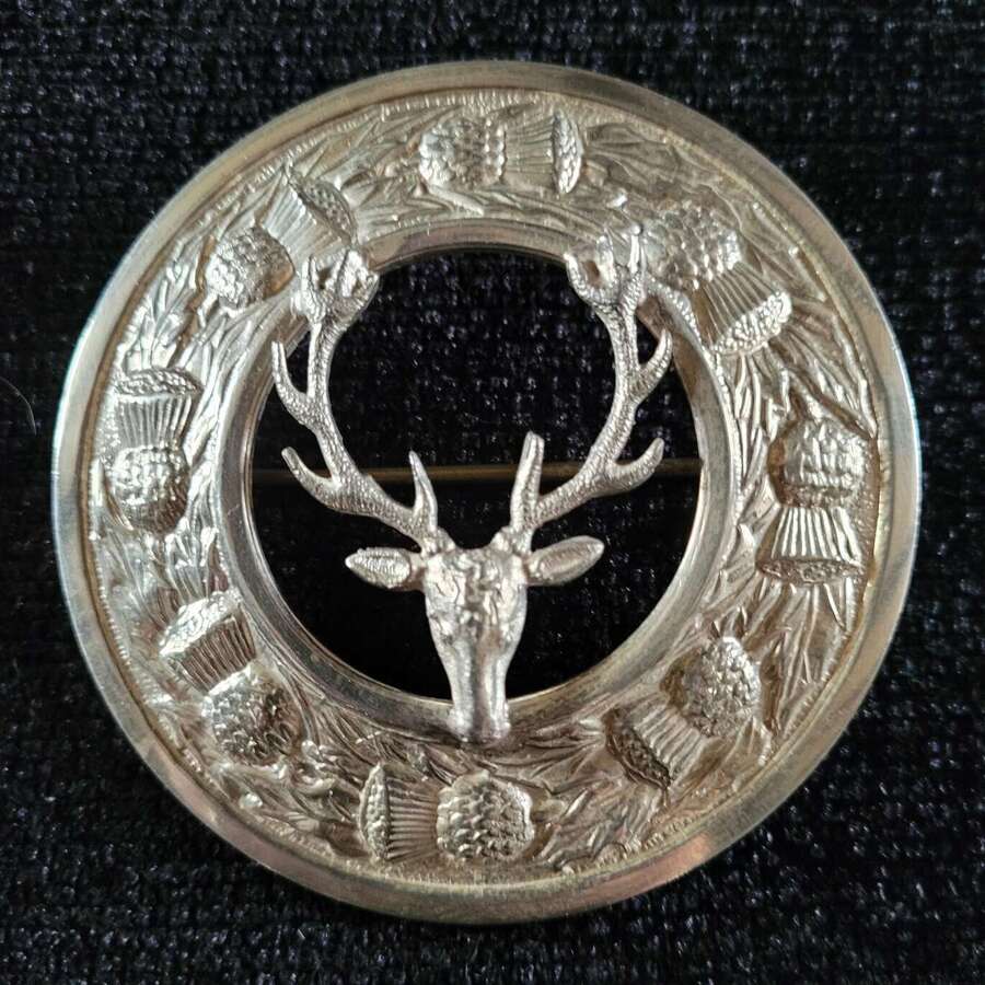 A Scottish Plaid Brooch