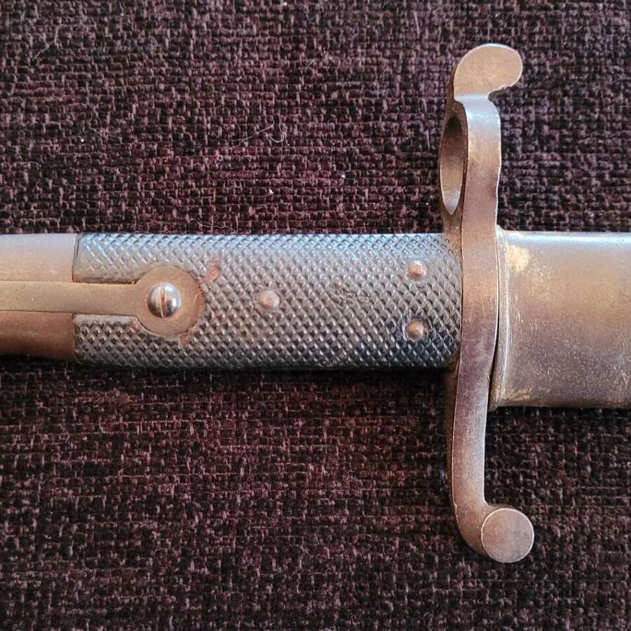 Whitworth Rifle Bayonet In Scabbard