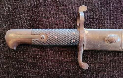 Whitworth Rifle Bayonet In Scabbard