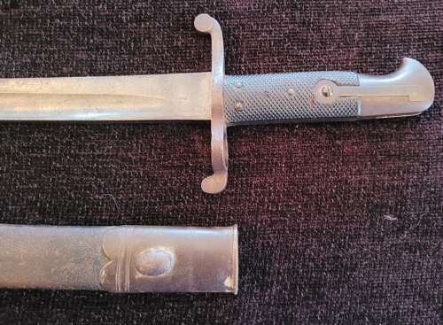Whitworth Rifle Bayonet In Scabbard