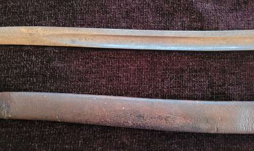 Whitworth Rifle Bayonet In Scabbard