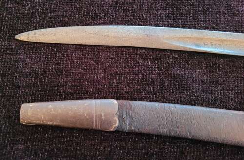 Whitworth Rifle Bayonet In Scabbard