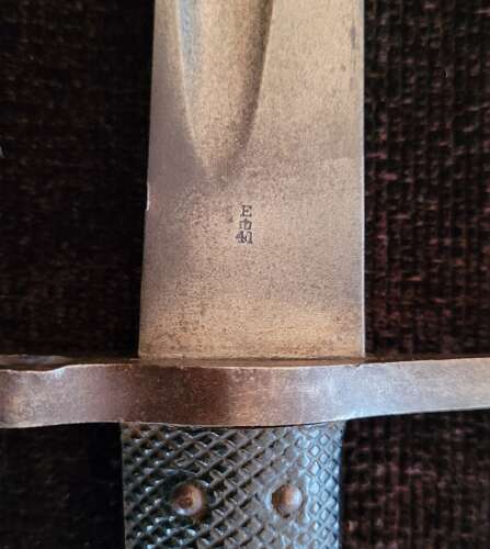 Whitworth Rifle Bayonet In Scabbard