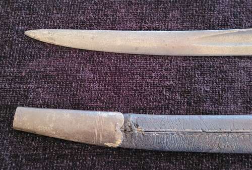Whitworth Rifle Bayonet In Scabbard