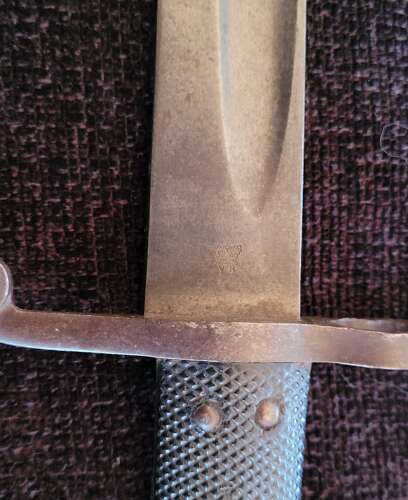 Whitworth Rifle Bayonet In Scabbard