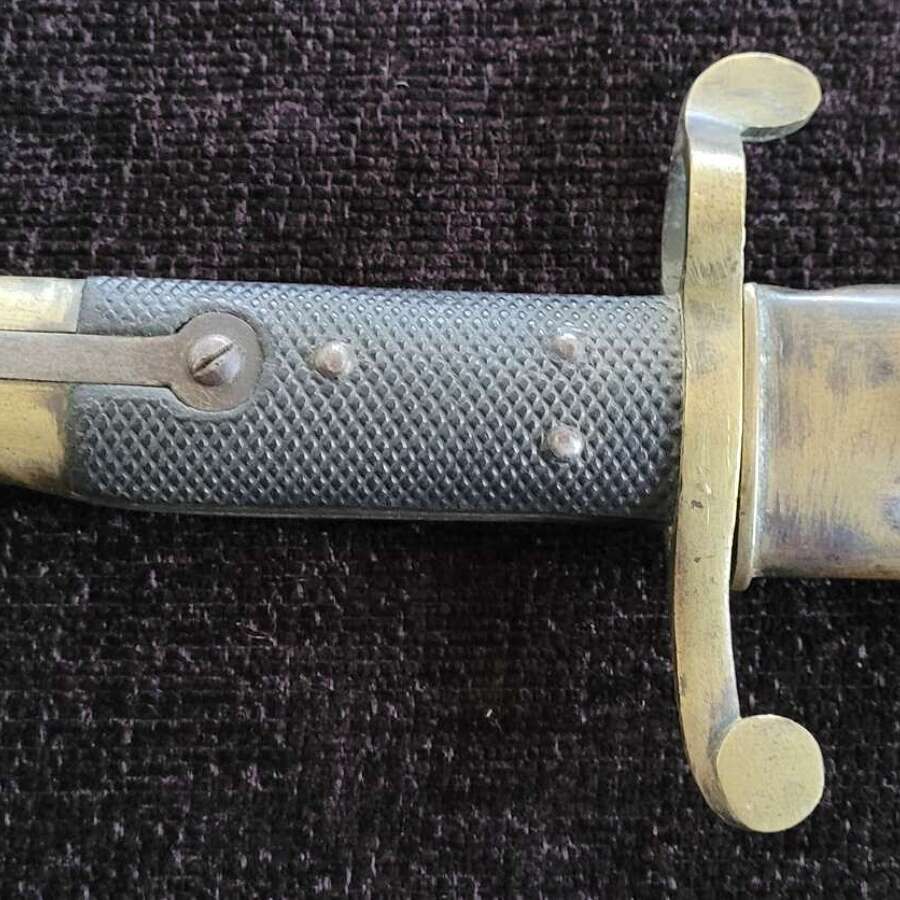 British Brass Volunteer 1856 Yataghan Bayonet