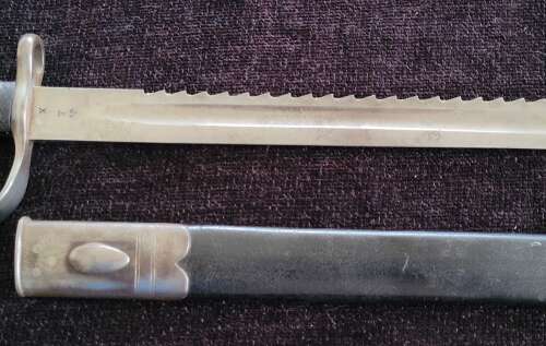 1879 Martini Henry Artillery Sawback Bayonet